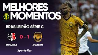 Amazonas vence na Arena de Pernambuco e mantém 100%! Melhores Momentos - Santa Cruz 0 x 1 Amazonas