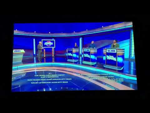 Jeopardy end credits, Dana Hill Day 2 (9/22/20)