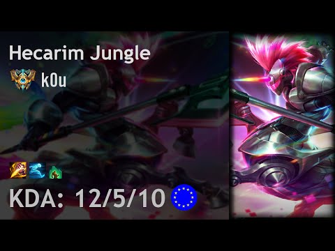 Hecarim Jungle vs Lee Sin - k0u - EUW Challenger Patch 6.19