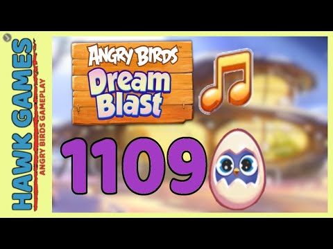 Angry Birds Dream Blast Level 1109 Hard - Walkthrough, No Boosters