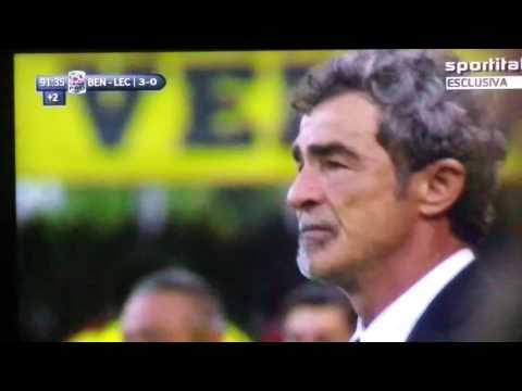 Benevento Lecce  3-0 festeggiamenti