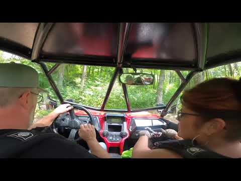 Windrock Trail 41b Honda Talon from the cockpit!  Double Black Diamond