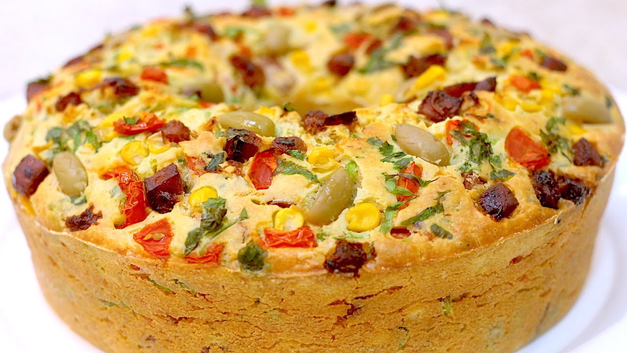 BOLO SALGADO FÁCIL E RÁPIDO PARA O LANCHE!! SUPER FOFINHO - MEGA DELICIOSO - FAZ!!  Isamara Amâncio