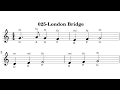025-London Bridge music sheet