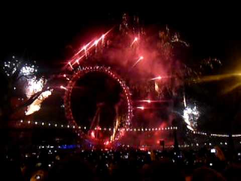 New Years Eve fireworks, London 2009/2010