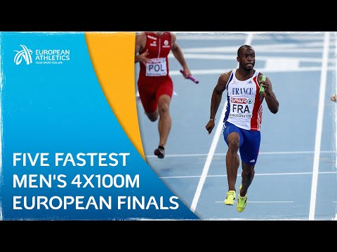 FASTEST FIVE - The Five Quickest Men's 4x100m Finals in European Championships History