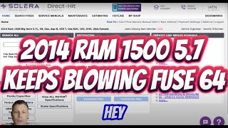 Why Does My Ram 1500 Keep Blowing Fuse 64?