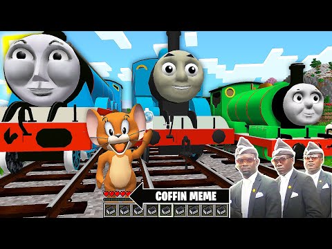 RETURN of  THOMAS THE TANK ENGINE and FRIENDS and JERRY in Minecraft - Coffin Meme