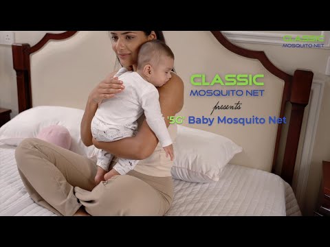 Classic Mosquito Net Jhula Mosquito Net, Mosquito Net for Baby Cradle Swing, with Side Zip Opening