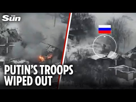 Ukrainian forces KILL Russian soldiers in ambush after successful drone strike