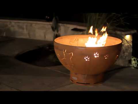 Fire Pit Art Funky Dog Video