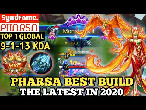 PHARSA BEST BUILD IN 2020 | TOP 1 GLOBAL PHARSA Syndrome. - MOBILE LEGENDS