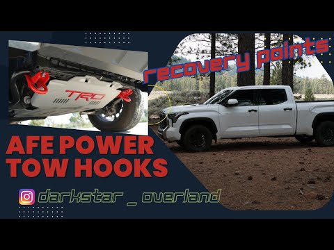 Boost Your 2022 +Toyota Tundra's Off-Road Game with AFE Power Tow Hooks. Must-Have Recovery Points!