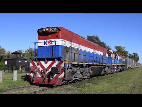 [4K] Tren cargado de NCA con destino a Rosario pasando por Marcos Juárez!!!!!!