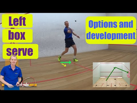 Skills for squash - Left hand box serve