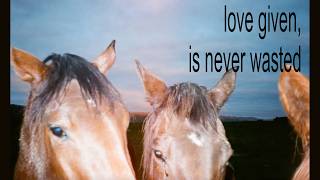 love given, is never wasted