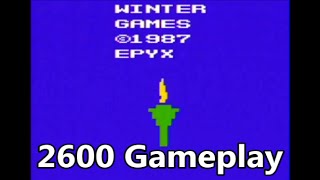 Winter Games Atari 2600 Gameplay - The No Swear Gamer