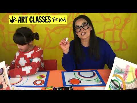 2nd Grade - How to Oil Pastel: Abstract Drawing inspired by Fiona Rae