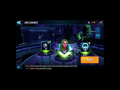 Marvel Strike Force - Viv Vision orb opening