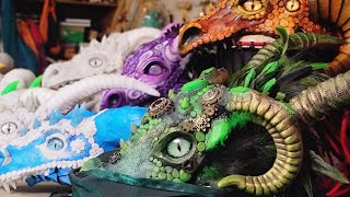 Sculpting Dragon Headdresses: Dragon Con Prep Vlog: Part 6