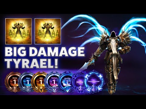 Tyrael Sanctification - BIG DAMAGE TYRAEL! - BRONZE TO GRANDMASTER ADVENTURES!