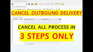 How to cancel Outbound Delivery in SAP | How to Reverse PGI in SAP | Cancel Sales invoice in SAP