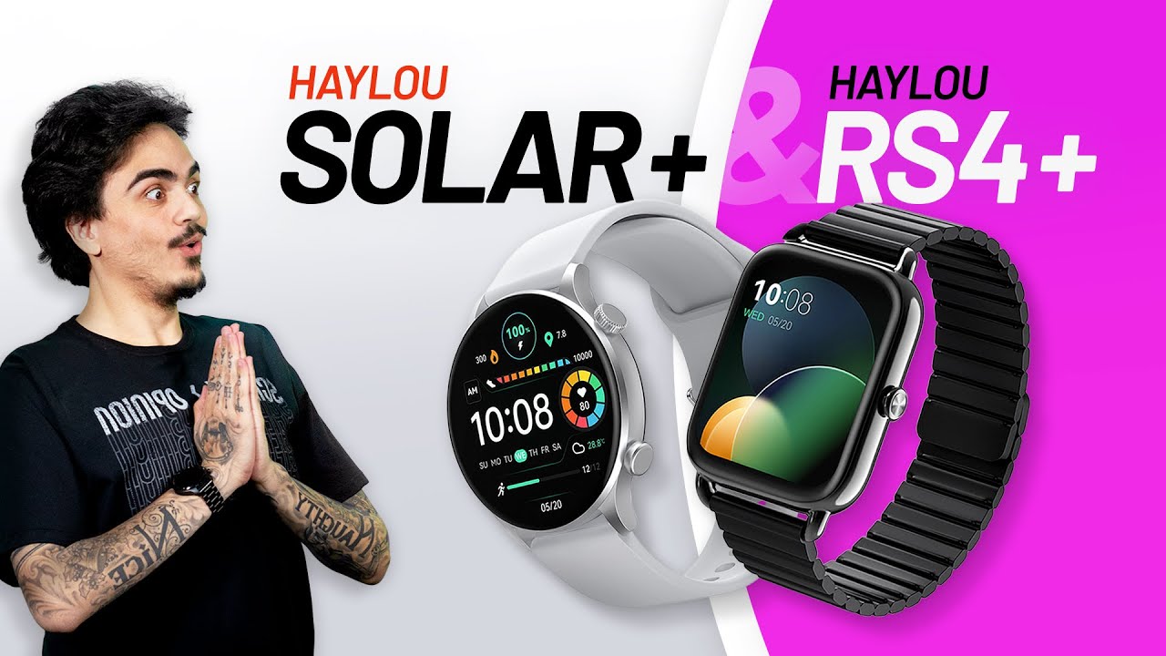 Haylou Solar Plus e RS4 Plus: descubra se são os relógios ideais para você!