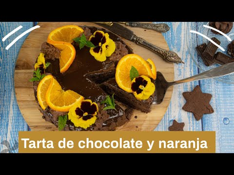 Tarta de chocolate y naranja