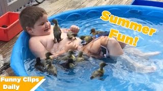 Funniest Fails Kids Cats and Dogs of Summer 2016 W