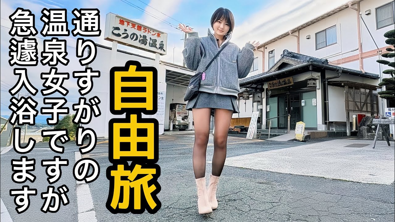 【温泉女子】無計画旅の醍醐味！見事、温泉ホイホイに引っかかる【福岡県】【太宰府天満宮】【hotspring】