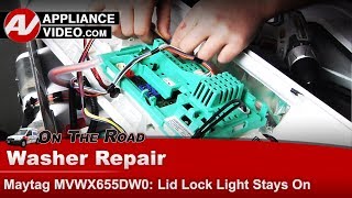 Maytag Washer Repair - Panel Lights Stay On - Control Board