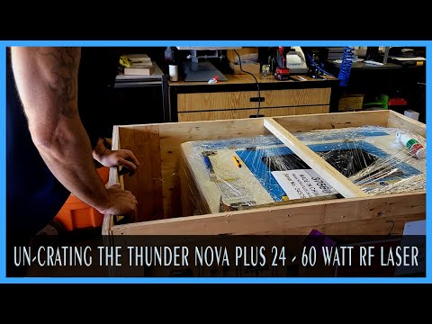 Unboxing the LATEST Thunder Nova Plus 24 RF Laser Engraving Machine
