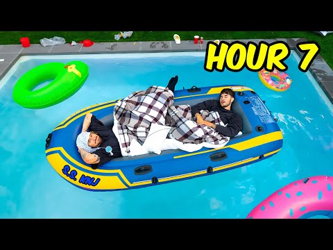 Staying OVERNIGHT In Kian's Pool