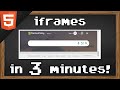Learn HTML iframes in 3 minutes 🖼️