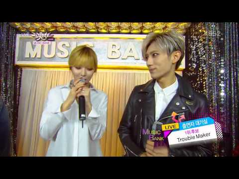 131108 Trouble Maker - Backstage Interview @ Music Bank