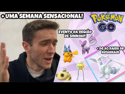 FARM BRILHANTE ✨ PELA REGIÃO DE SINNOH! 🗺 feat. MUITAS RAIDS DE RESHIRAM! ⚔️ #EmBuscaDo100 🤟🏻