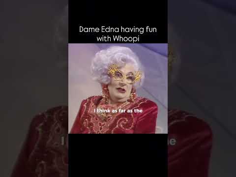 Whoopi Goldberg couldn't handle Dame Edna #comedy #celebrity #funny