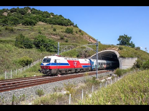 Fast trains at Central Greece.