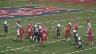 preview picture of video 'BYC Raiders  vs West York  Youth Football Game #3 QB Trenis Brown Jr Does it again.  9/19/2010'