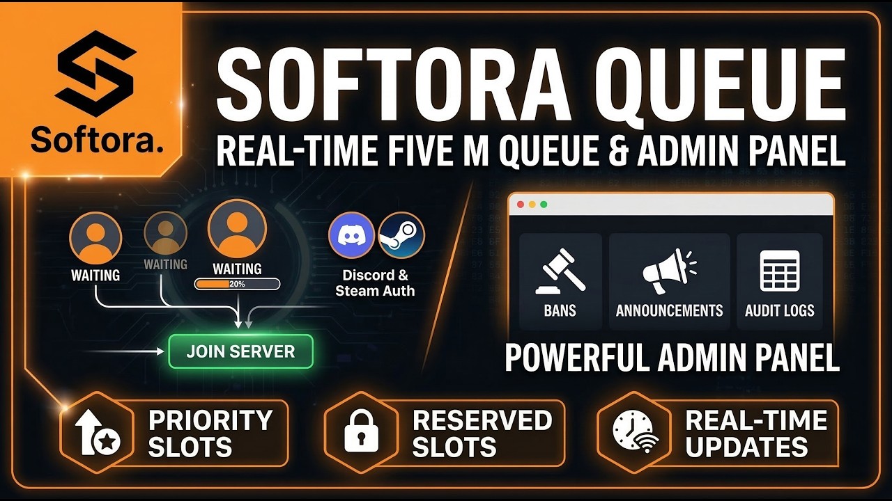 Softora Web Queue - Fivem - Free