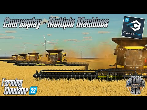 Farmer Sims Guide To...Courseplay - # 3 - Custom Fields & Multiple Machines - Farming Simulator 22