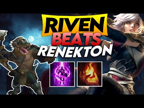 Riven now COUNTERS Renekton!? The croc is dying