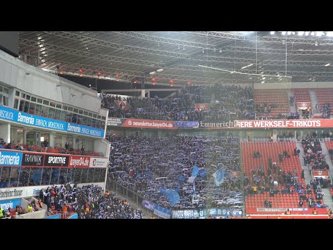 [2-0] Bayer 04 Leverkusen - VfL Bochum, 25.01.2023, Support der Bochumer in Leverkusen