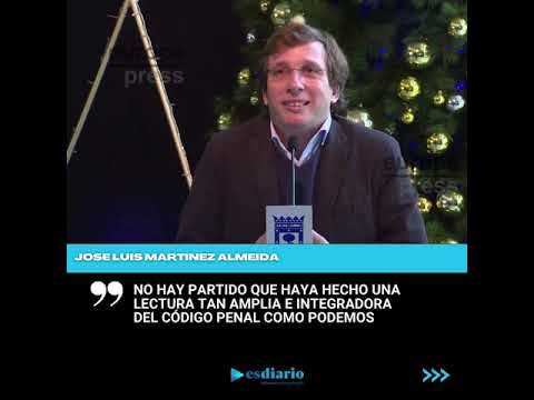 José Luis Martínez-Almeida responde al polémico vídeo de Podemos contra la Casa Real.