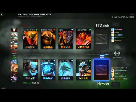NewBee vs FTD A Game 2 - ESL One NY CN Qualifier - @TobiWanDOTA @RyuUboruZDotA