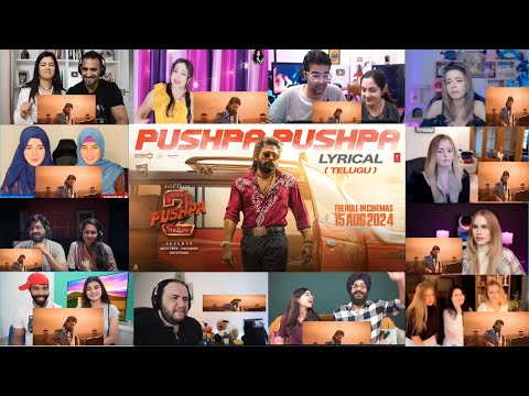 PUSHPA PUSHPA - Pushpa 2 The Rule Song Reaction Mashup 👿 | pushpa pushpa song reaction