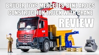 Bruder Toys MB Arocs Construction Truck with Crane Video Review.