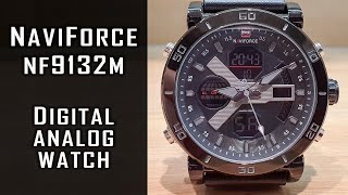 NaviForce analog-digital watch NF9132M full review #232 #NaviForce #NaviForceWatch #gedmislaguna