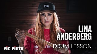 Video thumbnail for Lina  Anderberg | Vic Firth Drum Lesson by Vic Firth