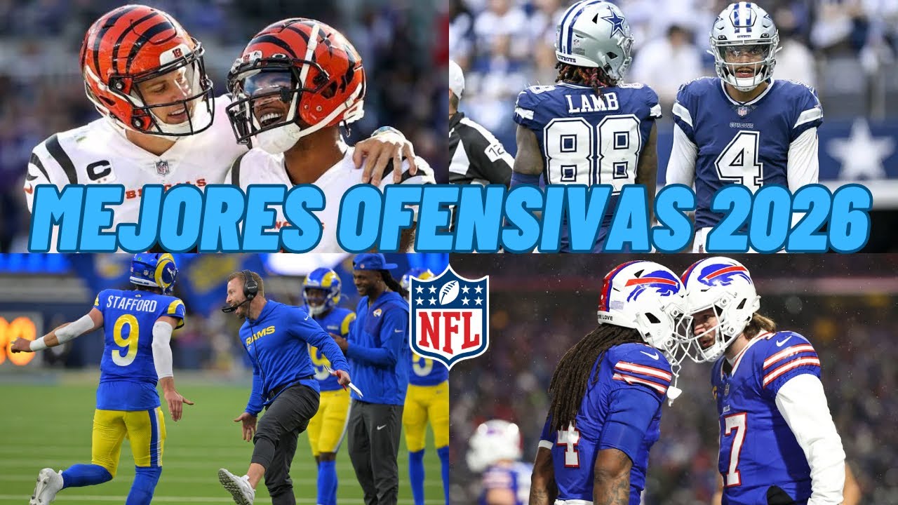 Las 10 mejores ofensivas para la temporada 2026 de la NFL
